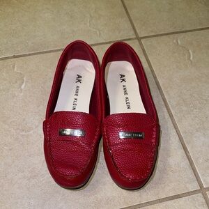 Anne Klein Red Moccasins Classic Slip-On